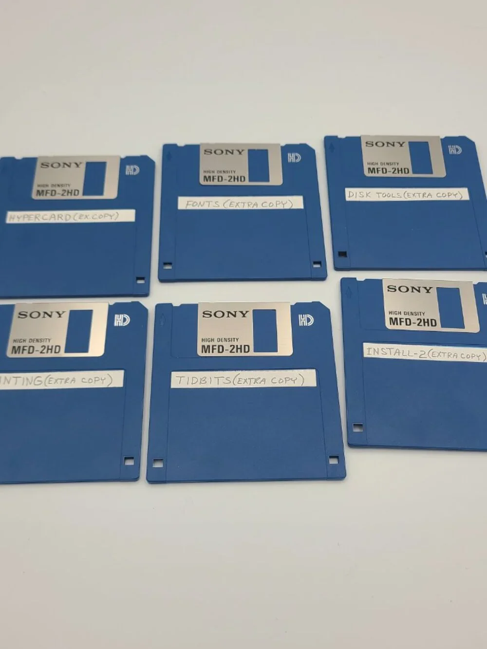 Lot of 22 Sony 3.5” Floppy Micro Floppydisk Double Sided 6 MFD-2HD 16 MFD-2DD
